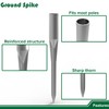 14" Aluminium Fence Post Anchor Ground Spike, 1-5/16" Inner Diameter