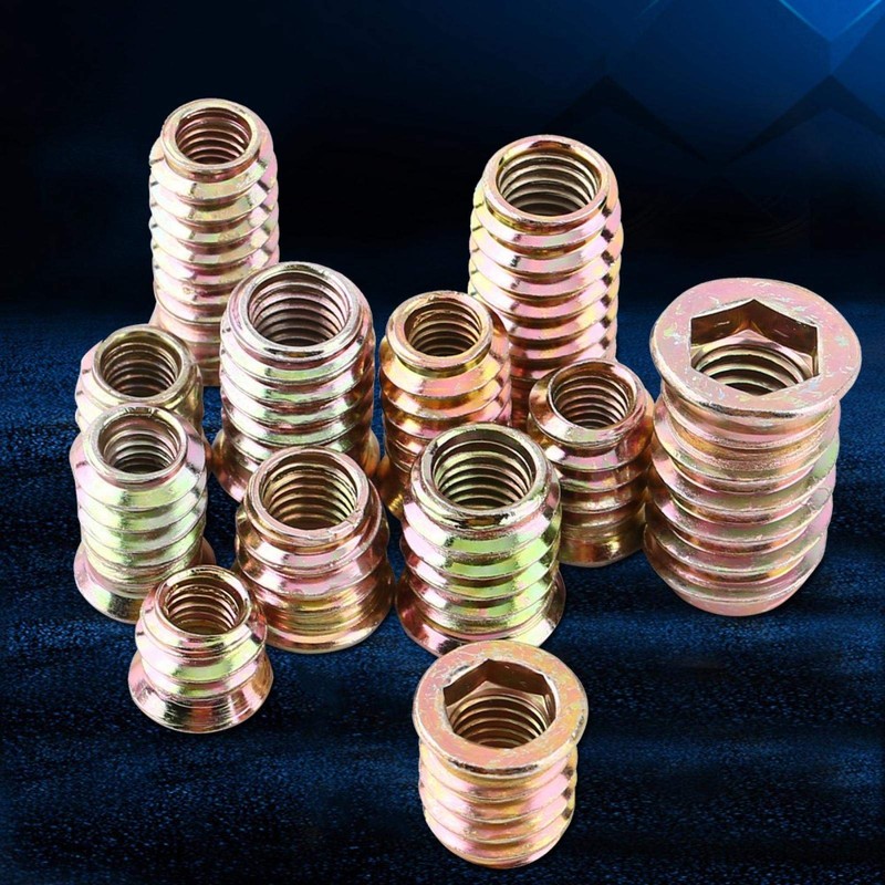 Pack of 20 Threaded Bushing Screws, Drive Nuts, Hexagon Socket