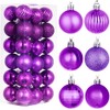 Christmas Baubles, H HOME-MART 36Pcs 4CM Xmas Tree Christmas Decorations,