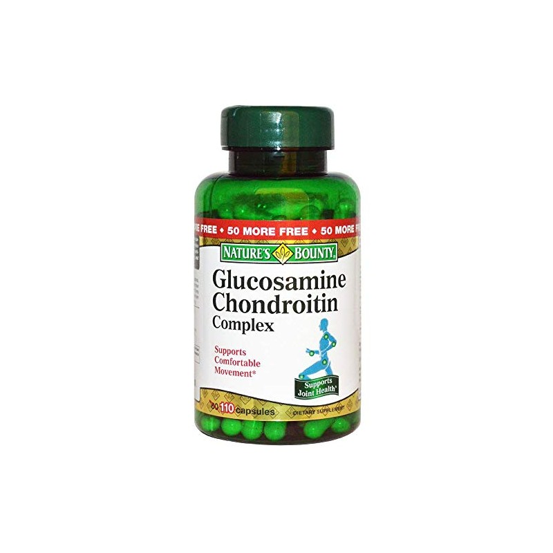 Nature's Bounty Glucosamine Chondroitin Complex, 110 Capsules (Pack of 2)