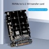 L. Adaptador M.2 Sdd A U.2 2en1 M.2 Nvme Y