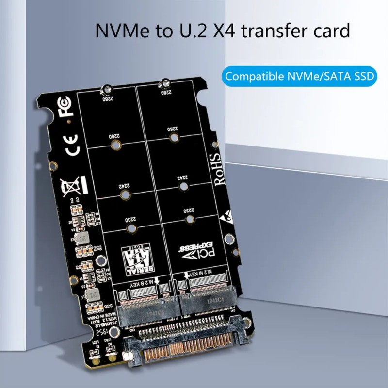 L. Adaptador M.2 Sdd A U.2 2en1 M.2 Nvme Y