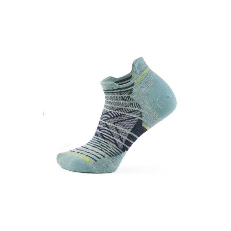 Smartwool Womens Run Zero Cushion Stripe Low Ankle Socks Frosty