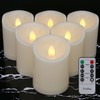 7LinRay Battery Operated Flickering Flameless Candles with Remote and Timers,