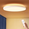BLNAN Dimmable LED Flush Mount Ceiling Light Fixture with Remote