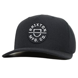 BRIXTON CREST C MP SNAPBACK CAP Snapback Cap Hat, Black
