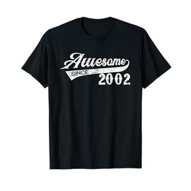 23th Birthday 23 years old Awesome since 2002 T-Shirt