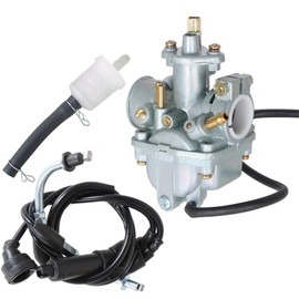 Carburetor Throttle Cable Fuel Filter Replacement for Yamaha PW80 Dirt Bike Carb 1983-2006