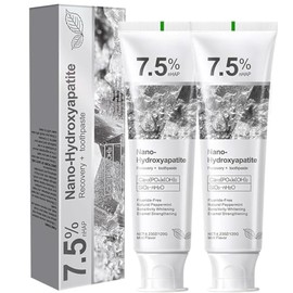 2pcs 7.5% Hydroxyapatite Toothpaste for Advanced Enamel Protection, Gentle and Effective Formula, Fresh Breath, Deep Cleaning Care Toothpaste