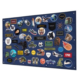 Yzpacc Tactical Patch Display Board, Hook & Loop Foldable Combat Morale Military Patch Hang Holder Panel for Military Army