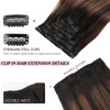 Yuniffe Yaki Straight Clip in Hair Extensions for Black Women
