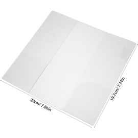 Protectora De Libro De Pvc Transparente Tapa Compatible Agendas Hoboweeks Protector Elegante Para Libros De Bolsillo Cuadernos y