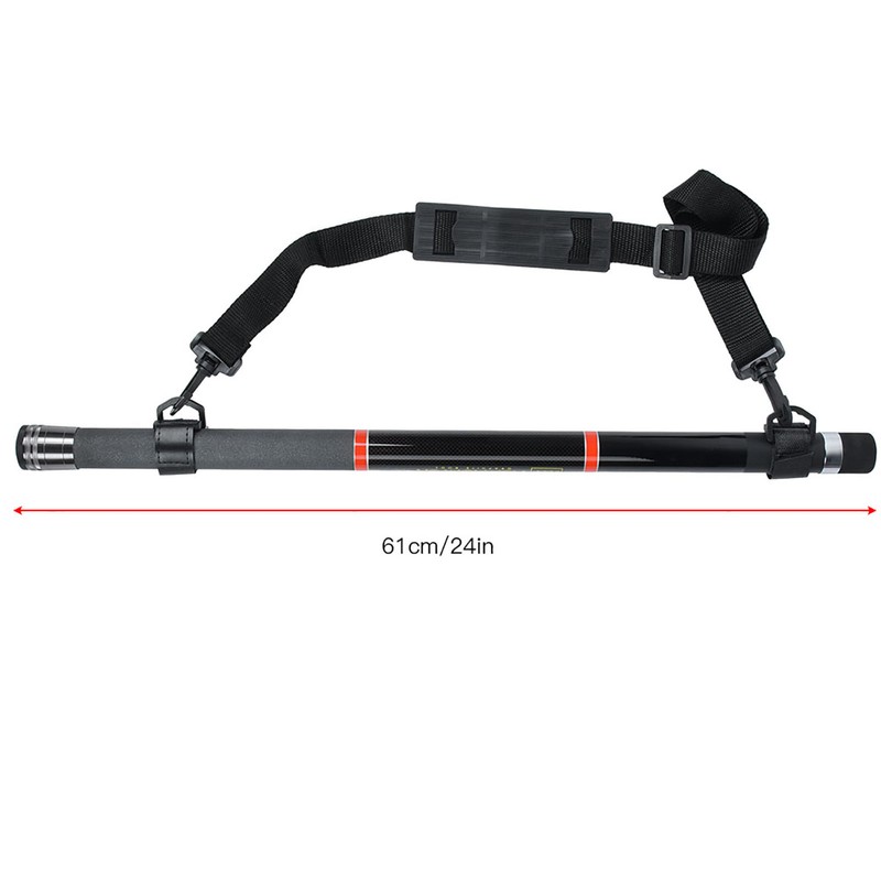 Retractable Lightweight Fishing Landing Net Rod Round Stretch Brail Pole