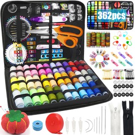 TAVADA 362 Pieces Sewing Kit, Sewing Accessory Set, Sewing Kit, 41 Spools of Yarn, Premium Large Format Sewing Kit, Sewing Kit for Home with Carry Bag for Beginners, Children, Travel, Camping and