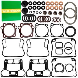 57 pcs Top End Engine Gasket Kit for Harley-Davidson Sportster 1200 Anniversary, Custom, Sport, XL1200 XLH1200 Fits 1991-2003 Models