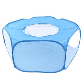 Automatic Opening Pet Tent Lightweight Portable Collapsible Small Animal Playpen for Indoor Outdoor Camping Polyester Cloth Net Yarn 84 x 38cm
