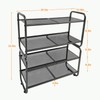 LYKENTOR 4 Tiers Metal Shoe Rack for Entryway Closet Hallway