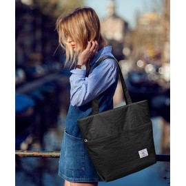 KALIDI Large Totes Bag for Women Quilted Puffer Tote Bag with Zipper and Pockets Women's Totes Handbag for Work School Gym Shopping Travel