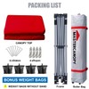 MASTERCANOPY Durable Pop-up Canopy Tent with Roller Bag (10x10, Red)