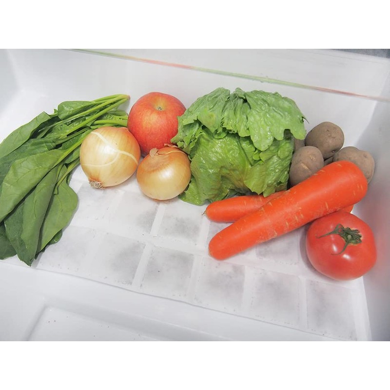 Fujipacks Hanbai Refrigerator Vegetable Chamber Sheet, Removes Odor, Ethylene Gas,