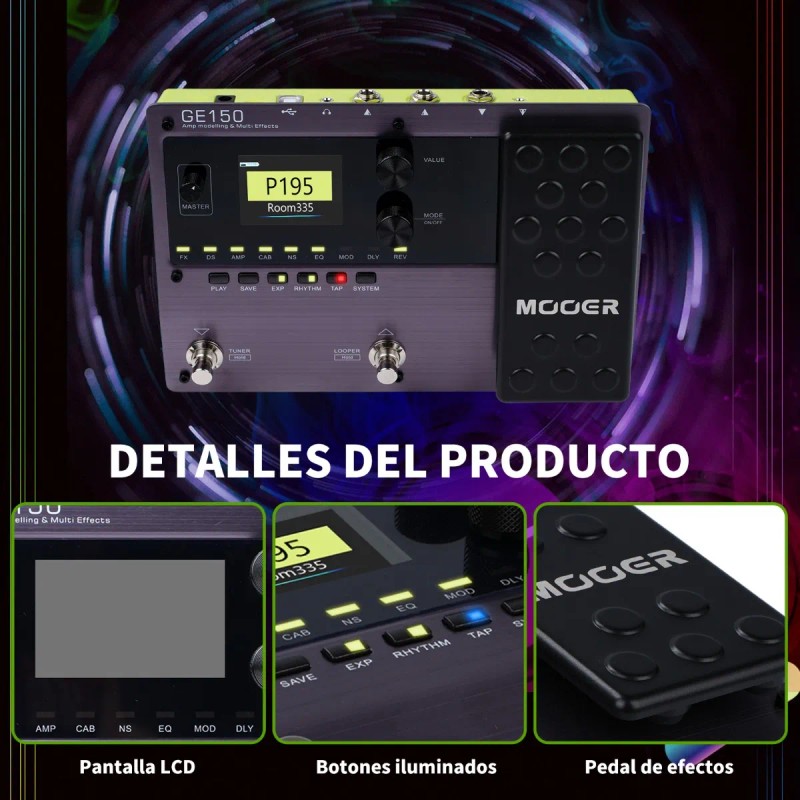 Pedal De Efectos Mooer Ge150 Amp