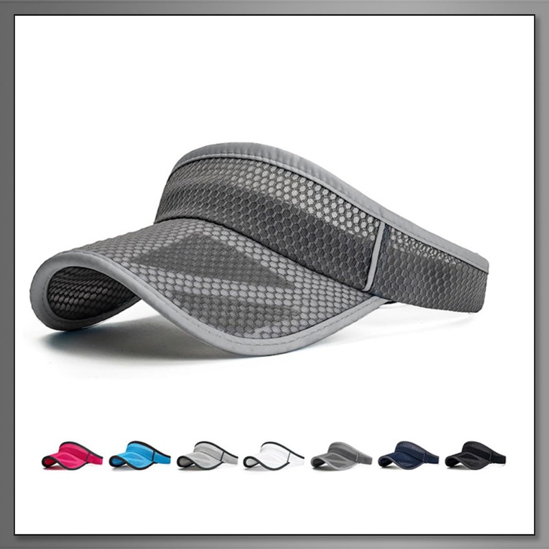 Buzz Selection CAP499 Visor, Sun Visor, Hat, Mesh, Running, Sunshade,