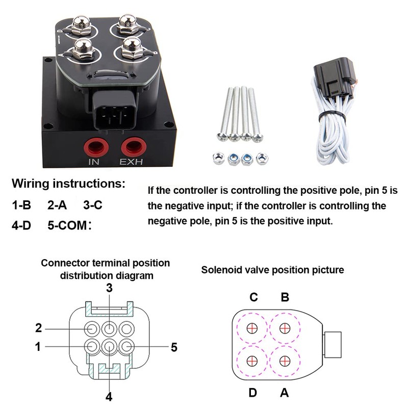 ZHSYMX 12v Solenoid Valve Air ride Suspension manifold valve with