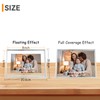 AhaGo Silver Floating Frame, 6"x8", Horizontal, 2 Set, For Picture