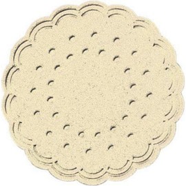 Duni Coasters 8-Ply Tissue Plain Champagne Diameter 7.5 cm Pack of 250