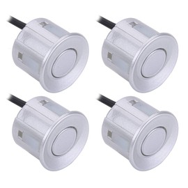 Parking Sensor, Pack of 4 Universal Car Parking Reversing Sensors, Parking Aid Sensors for Car Probe, Backup Assist (Silver)