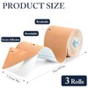 3 Rolls Wide Kinesiology Tape 7.5cm X 5m, Physio Tape