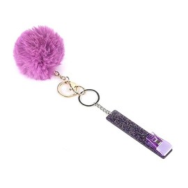 KADS Credit Card Puller, Acrylic Debit Bank Card Grabber for Long Nails ATM Keychain (Purple)