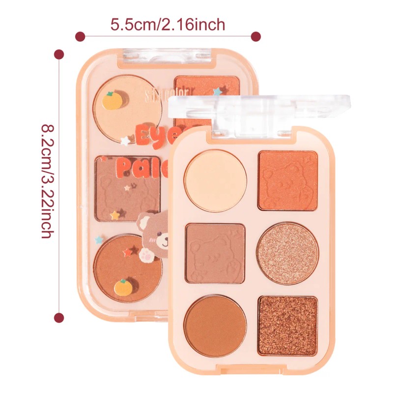Kit 3 Sombras De Ojos Mate Y Resaltador De Tacto