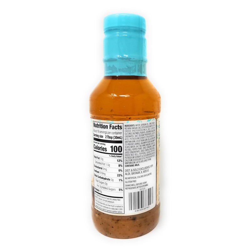 Restaurant Style Mediterranean Dressing 16 fl oz/473 ml (Pack of
