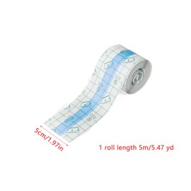 ArrErr 2 Roll Waterproof Bandages Transparent Stretch Adhesive Sticker Tattoo Bandage Shower Protection Sheet Waterproof Shower Protector Patch Clear Dressing Stretchy Tape for Tattoos Swimming Cover