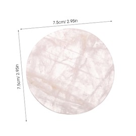 Alipis Gilded Quartz Coasters Round Barware Coasters Crystal Cup Mat Tea Cup Mat Decor