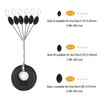 Lavie&Camus 720PCS Fishing Bobber Stopper, Oval Floats Sinker Stops, 6