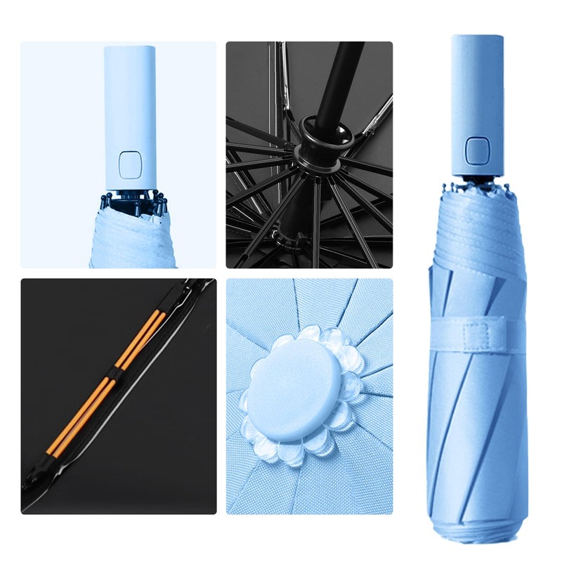 OXTXO Compact Travel Umbrella - Windproof and Strong Mini Umbrella