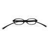 [FaceTrick az Label] マグネット首掛け老眼鏡 UV400クリア防曇加工老眼鏡レンズ/ブルーライトカット鯖江メーカー高性能レンズ老眼鏡 ブラックフレーム ARG8104-1 +1.00