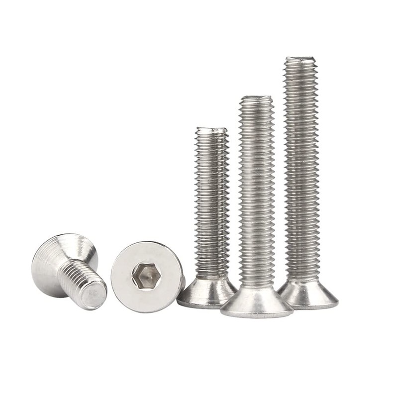 CONPHERON Flat Head Hex Socket Cap Screws Countersunk Allen Screw