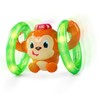 Bright Starts Roll & Glow Monkey Crawling Baby Toy with