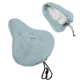 BULLSPANN Bicycle Saddle Cover Waterproof Seat Cover Sun Anti Aging Cross Bike Road Bike Mountain Bike Bicycle Cover 210D Oxford Material Sky Blue