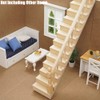 Odoria 1/12 Scale Miniature Staircase Stair Dollhouse Furniture Accessories, Right-Handrail