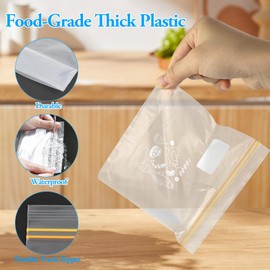 JRSHIRLEYLTD Sealed Food Storage Bags Freezer Bags Ziplock Bags Reusable Sandwich Bags 20 Packs (Small)