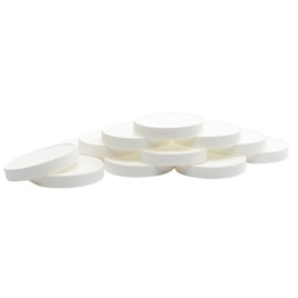 CLEARVIEW CONTAINERS Replacement Jar Lids (Plastic 70 RM Lid White - 12 Pack) Leak Proof Liner | For Large Glass or Plastic Wide Mouth Jar | Food-Grade Storage Caps for Canning Jars