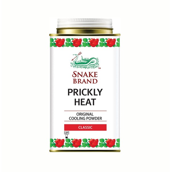 SNAKE BRAND Prickly Heat Cooling Body Powder 140g (Classic, Pack of 1)