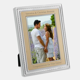 THINGS REMEMBERED Engraved Vera Wang Wedgwood With Love 5x7 Frame (Free Customization)