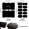 Whaline Chalkboard Label Stickers 10 Patterns with 3 Marker Pens,