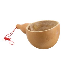 Healeved Natural Gourd Scoop Water Dipper for Bathroom Gourd Shaped Water Bottle Bathroom Gardening Ladle Handmade Scoops Gardening Water Dipper Bath Ladle Hair Washing Scoop Beige