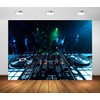 Loccor 8x6ft Fabric DJ Music Mixer Backdrop Professional DJ Mixer